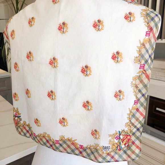 DAKS LONDON Handkerchief / Small Scarf - Picture 4 of 10